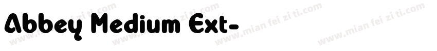 Abbey Medium Ext字体转换